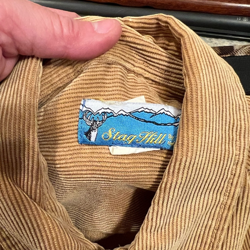 Mens Gold Corduroy Vintage Shirt